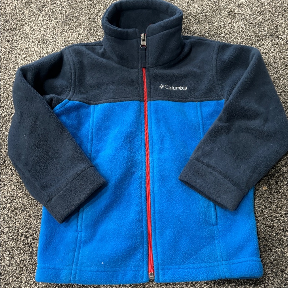 Columbia Navy and Royal Blue Fleece Jacket size XXS